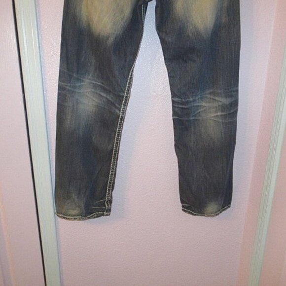 Vtg BIG STAR Men's JEANS Size 33x30 VOYAGER Relaxed Straight FLAP Denim Y2K 90s - Picture 10 of 12
